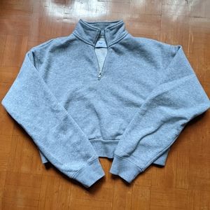 TNA CozyAF crop sweatshirt 1/4 zip